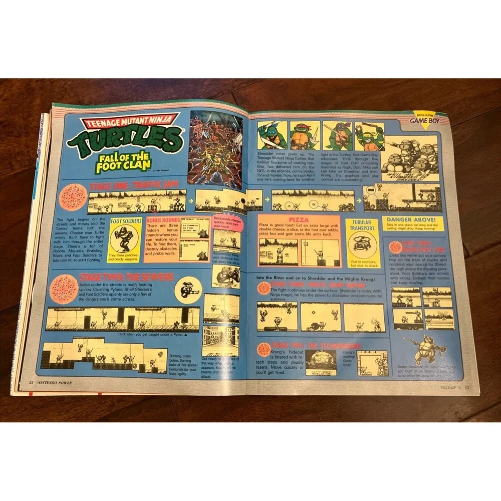 Nintendo Power Volume 16 Issue - 1990 Maniac Mansion TMNT Solar Jetman Poster
